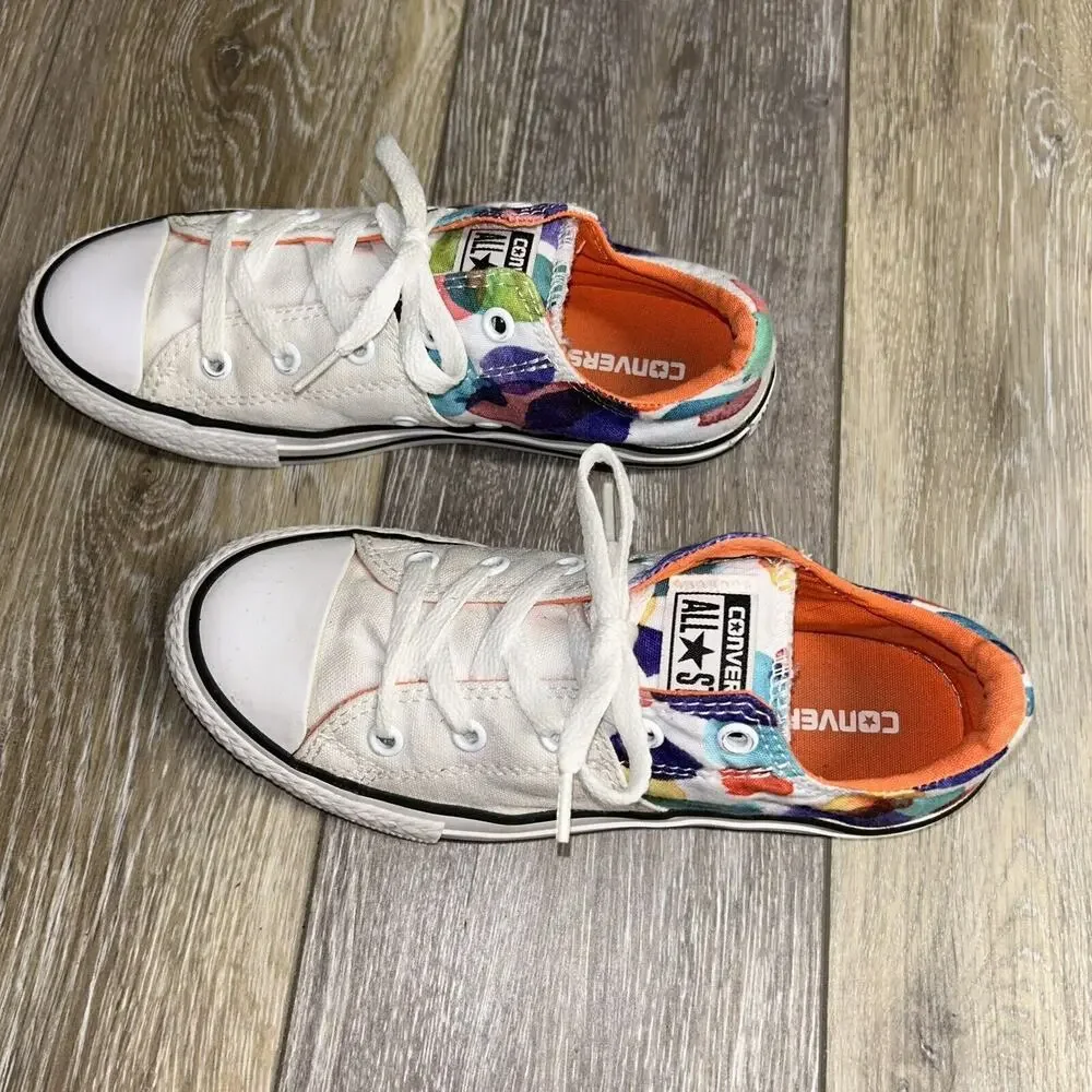 Converse CTAS Madison OX 656084F White Orange Kids Junior Youth US Size 2